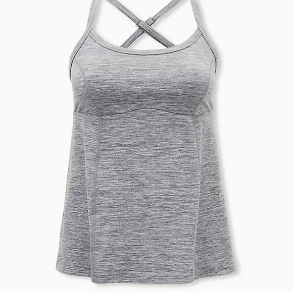 TORRID - GREY SPACE-DYE WICKING ACTIVE CAMI - Picture 7 of 7